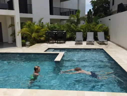 Shared swimming pool